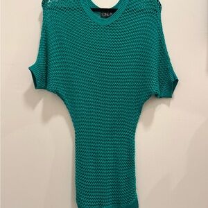 One A Teal Knit Top